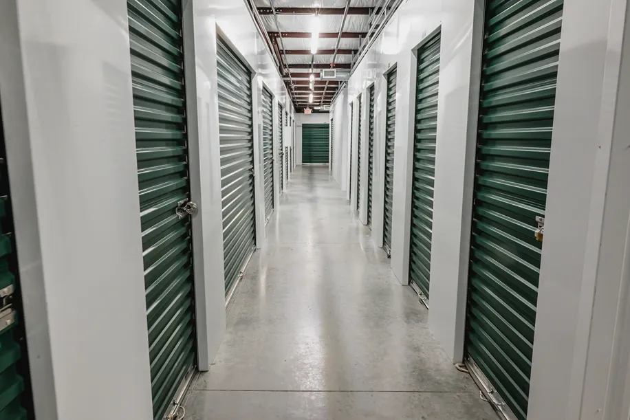 Hallway of Storage Facility units