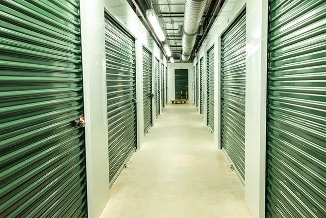 Hallway of Storage Facility units