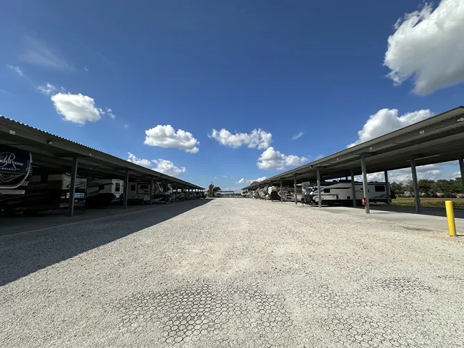 Wide lanes and ample storage for RVs, trailers, and everyday vehicles, Century Storage Riverview