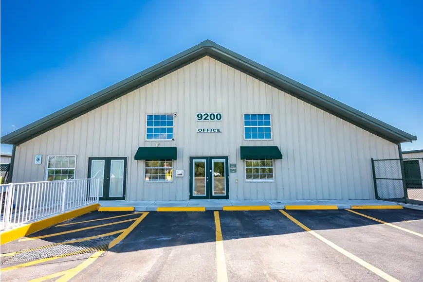 Exterior office building of storage facility